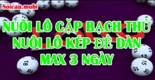 Nuôi lô cặp bạch thủ max 3 ngày, nuôi lô kép đề dàn hiệu quả trong tuần Nuôi lô cặp bạch thủ max 3 ngày, nuôi lô kép đề dàn hiệu quả trong tuần