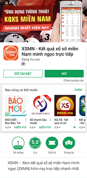 Click vào “MỞ” để truy cập vào ứng dụng Click vào “MỞ” để truy cập vào ứng dụng