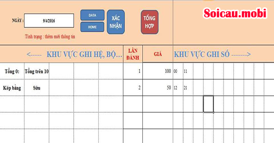Cách lập bảng excel trên máy tính dự đoán kết quả SXHN tối nay Cách lập bảng excel trên máy tính dự đoán kết quả SXHN tối nay