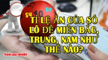 Tỉ lệ ăn trong lô, số đề miền bắc, trung,nam khác nhau như thế nào? Tỉ lệ ăn trong lô, số đề miền bắc, trung,nam khác nhau như thế nào?