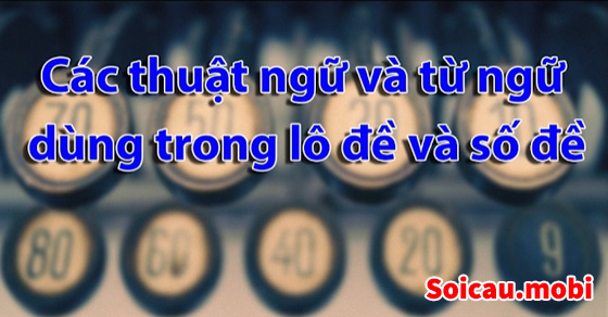 Các thuật ngữ trong lô đề đầy đủ nhất Các thuật ngữ trong lô đề đầy đủ nhất