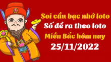 Soi cầu bạc nhớ - cách bắt số theo ngày 25/11/2022 Soi cầu bạc nhớ - cách bắt số theo ngày 25/11/2022